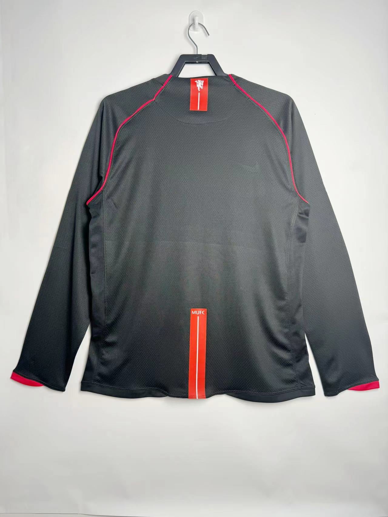 MAILLOT MANCHESTER UNITED MANCHES LONGUES EXTERIEUR 2007/2008